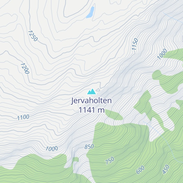 Map of Jervaholten