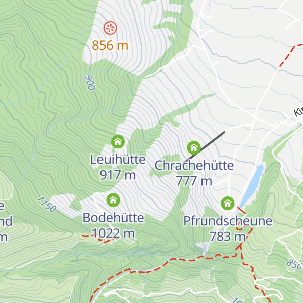 Map of Hölzlihütte
