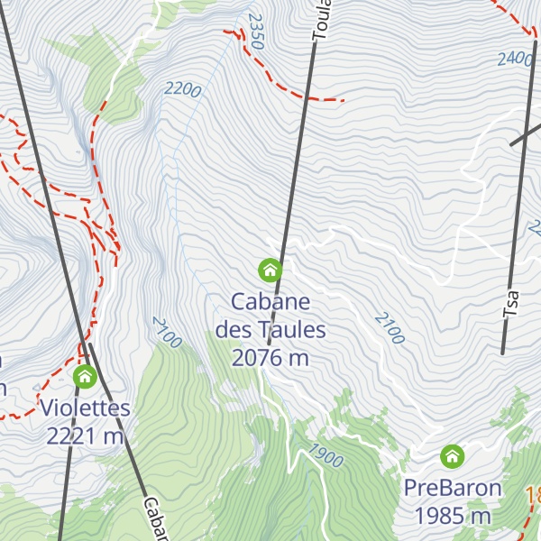 Map of Cabane des Taules