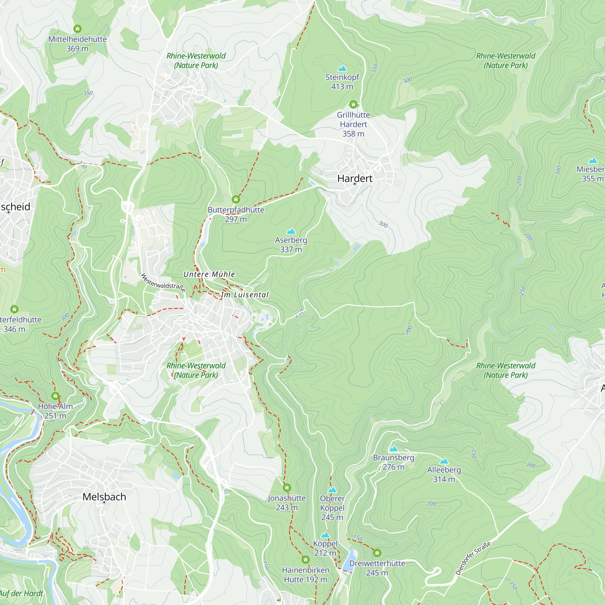 Birzenbachhütte map