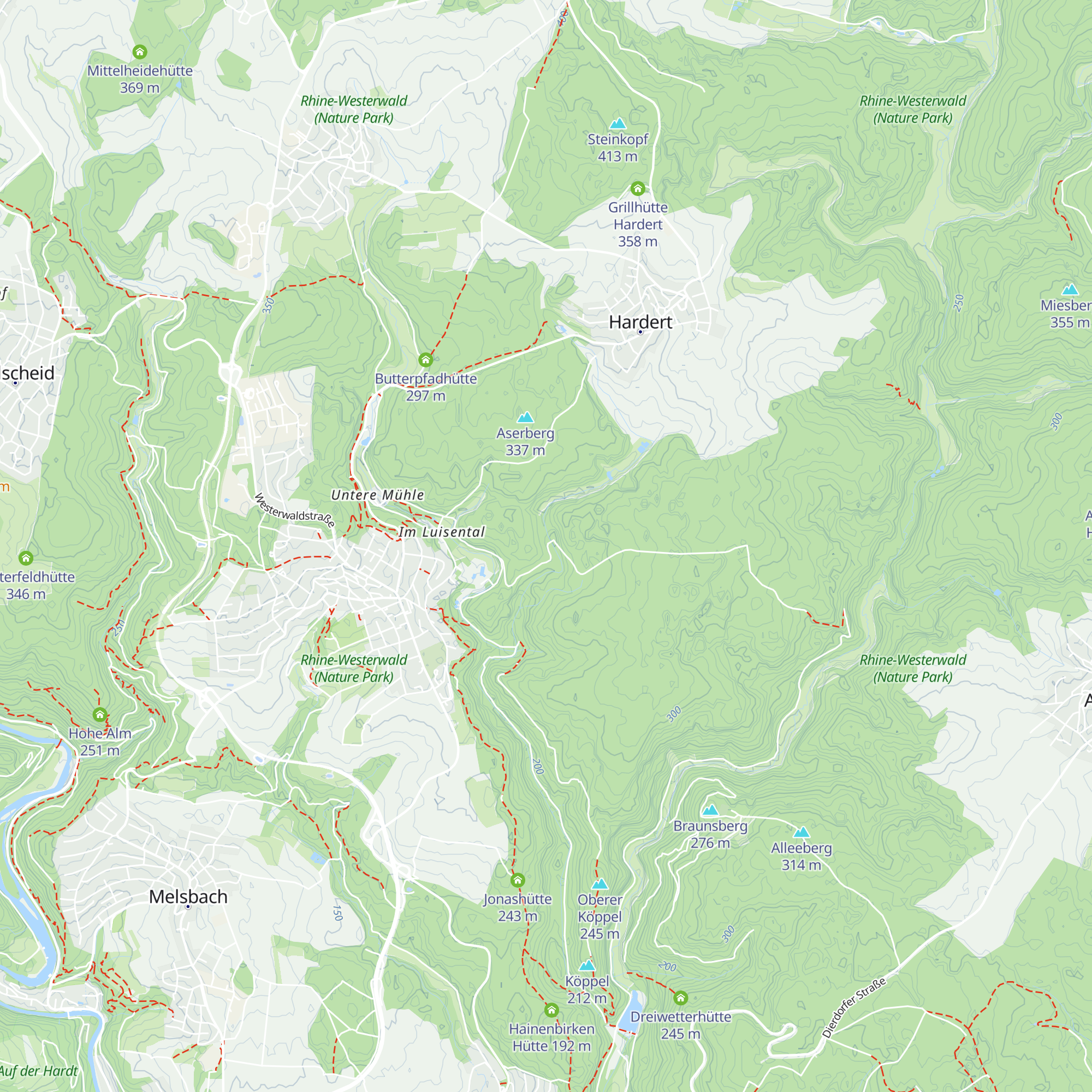 Birzenbachhütte map