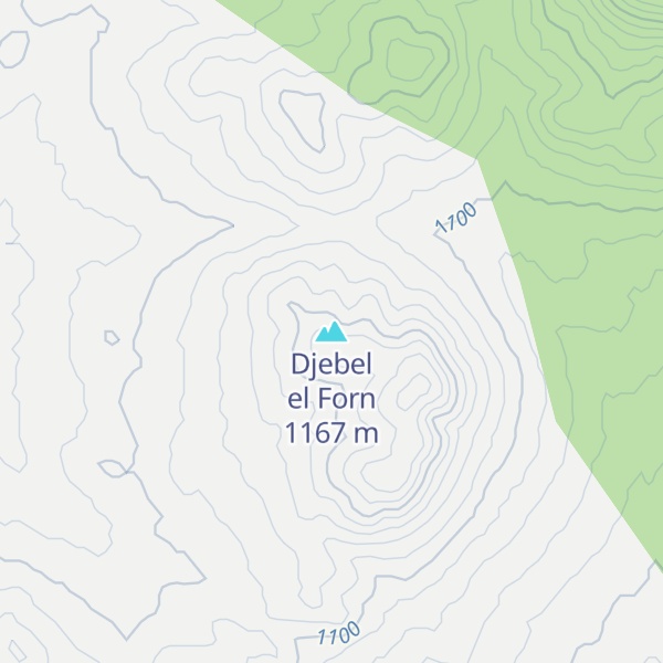 Map of Djebel el Forn