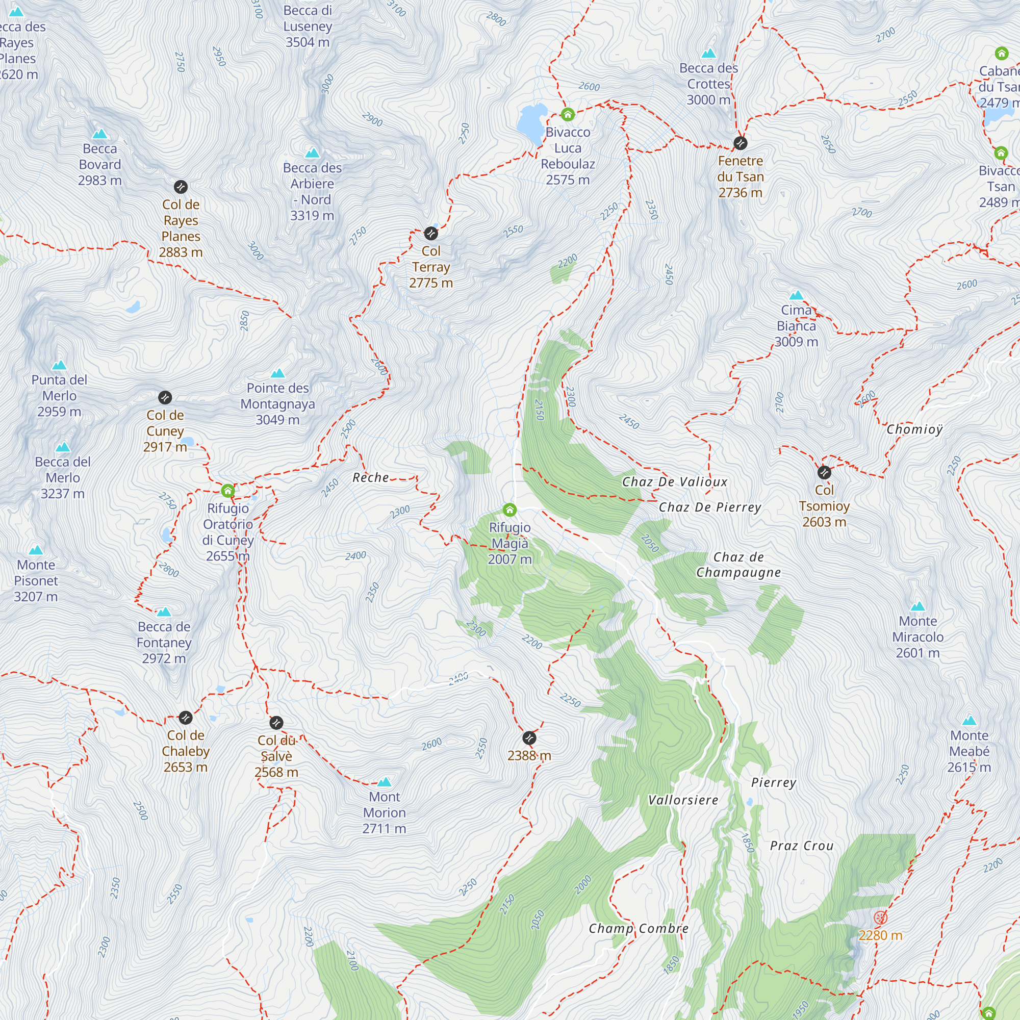 Rifugio Magià map