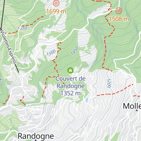 Map of Couvert de Randogne