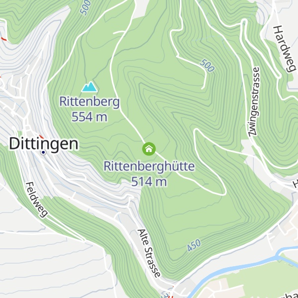Map of Rittenberghütte