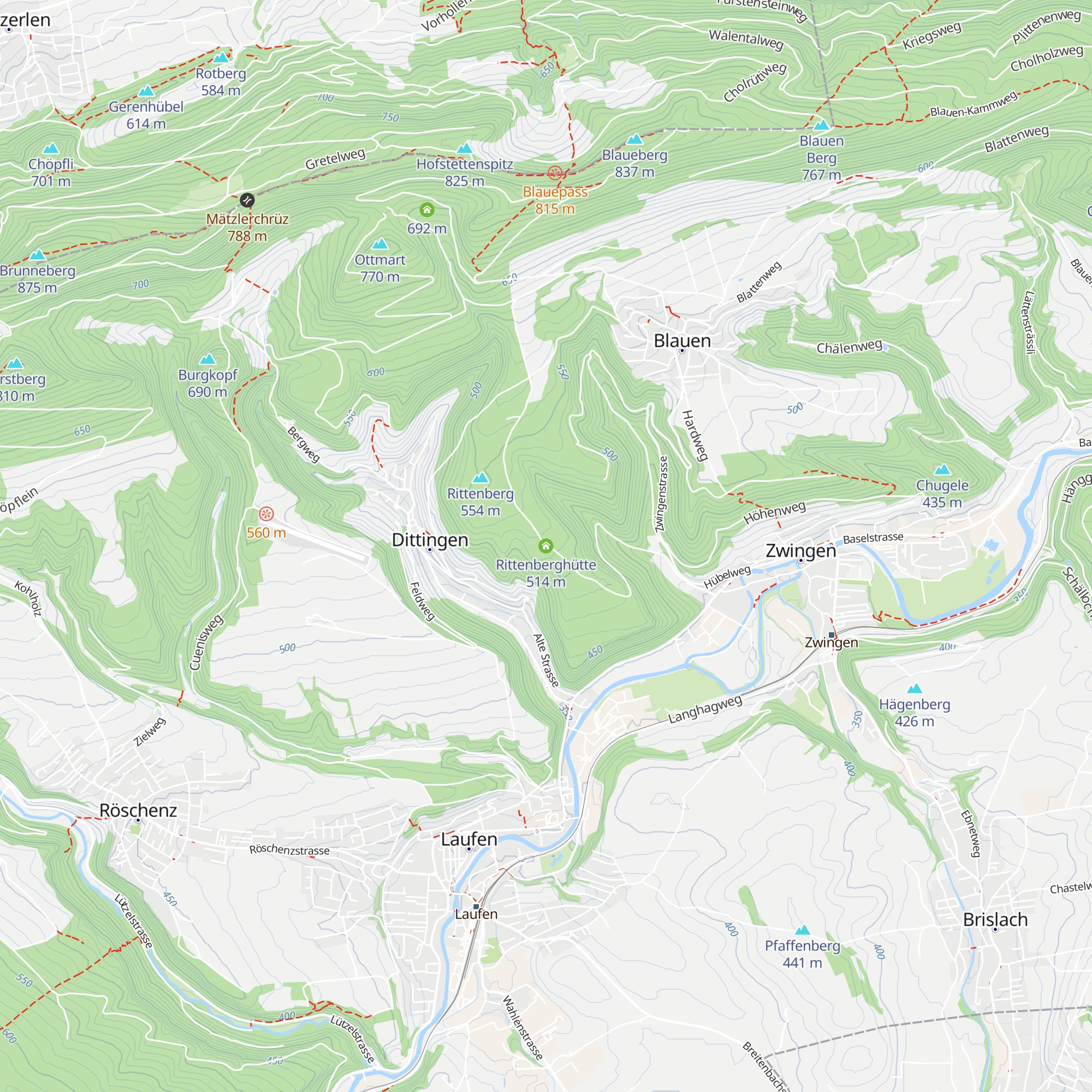 Rittenberghütte map