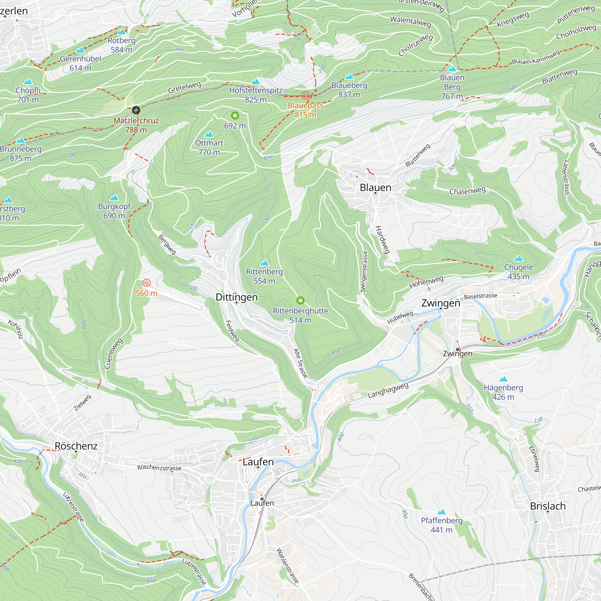 Rittenberghütte map