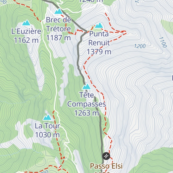 Map of Tête Compasses