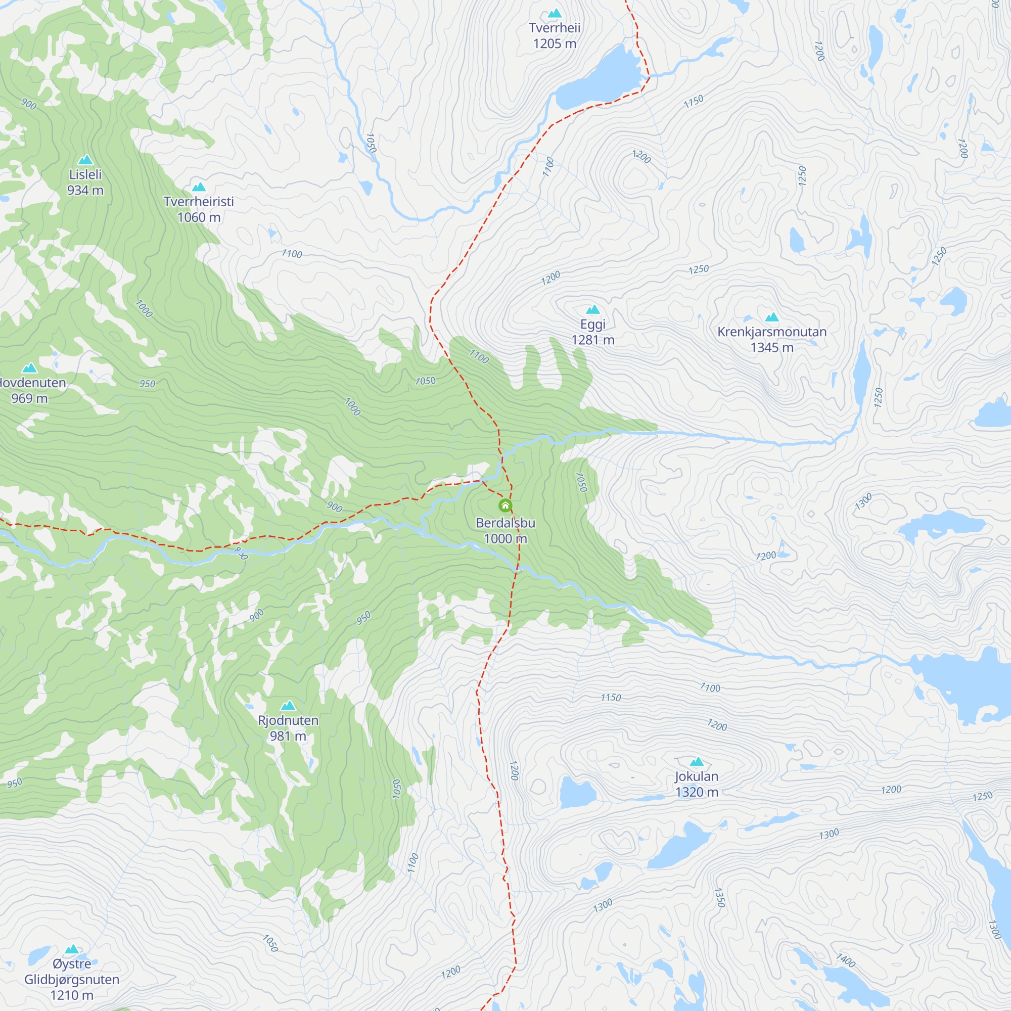 Berdalsbu map