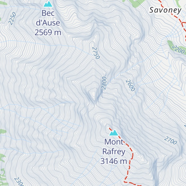 Map of Bec de Viot