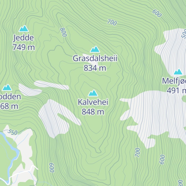 Map of Kalvehei