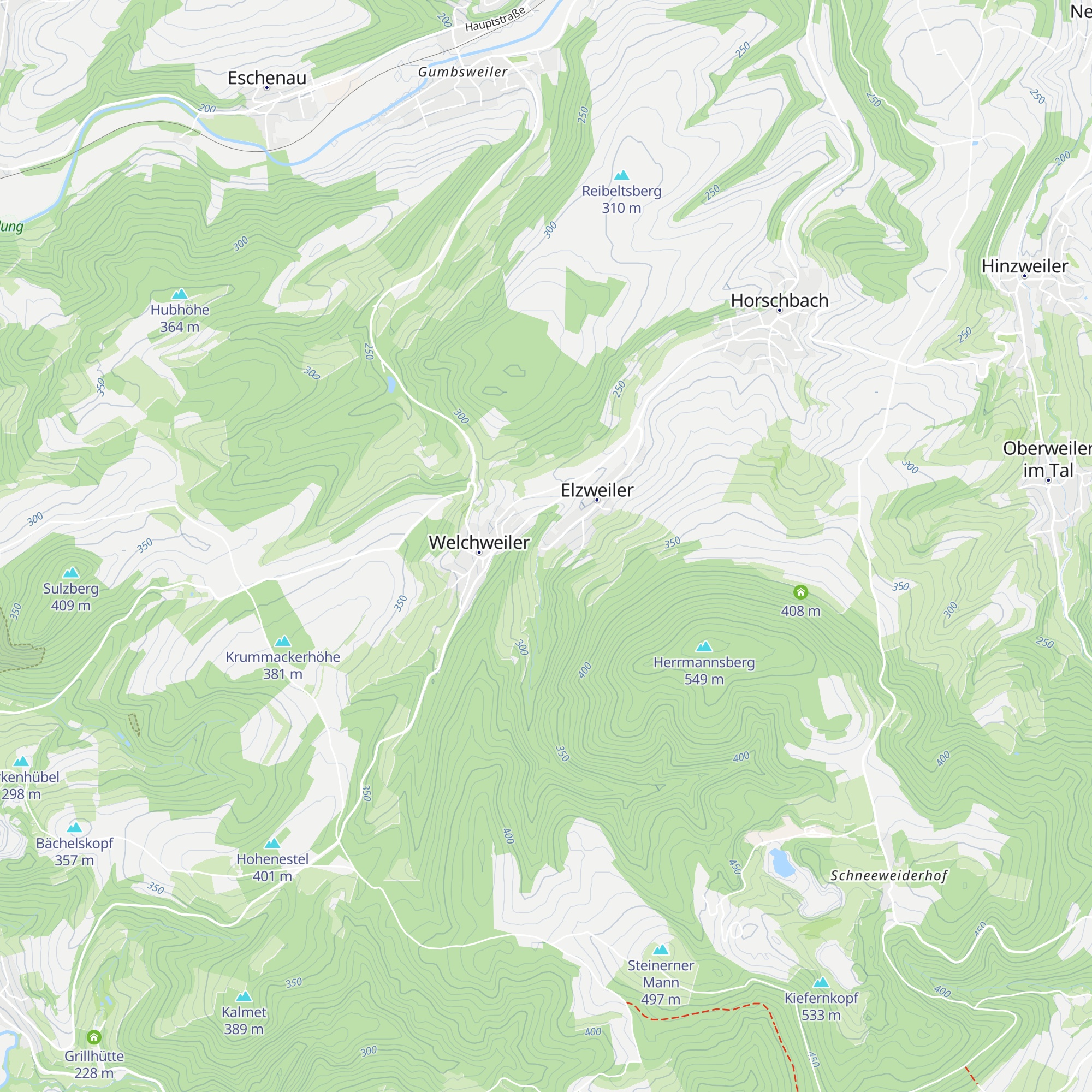 Sachsbachtalhütte map