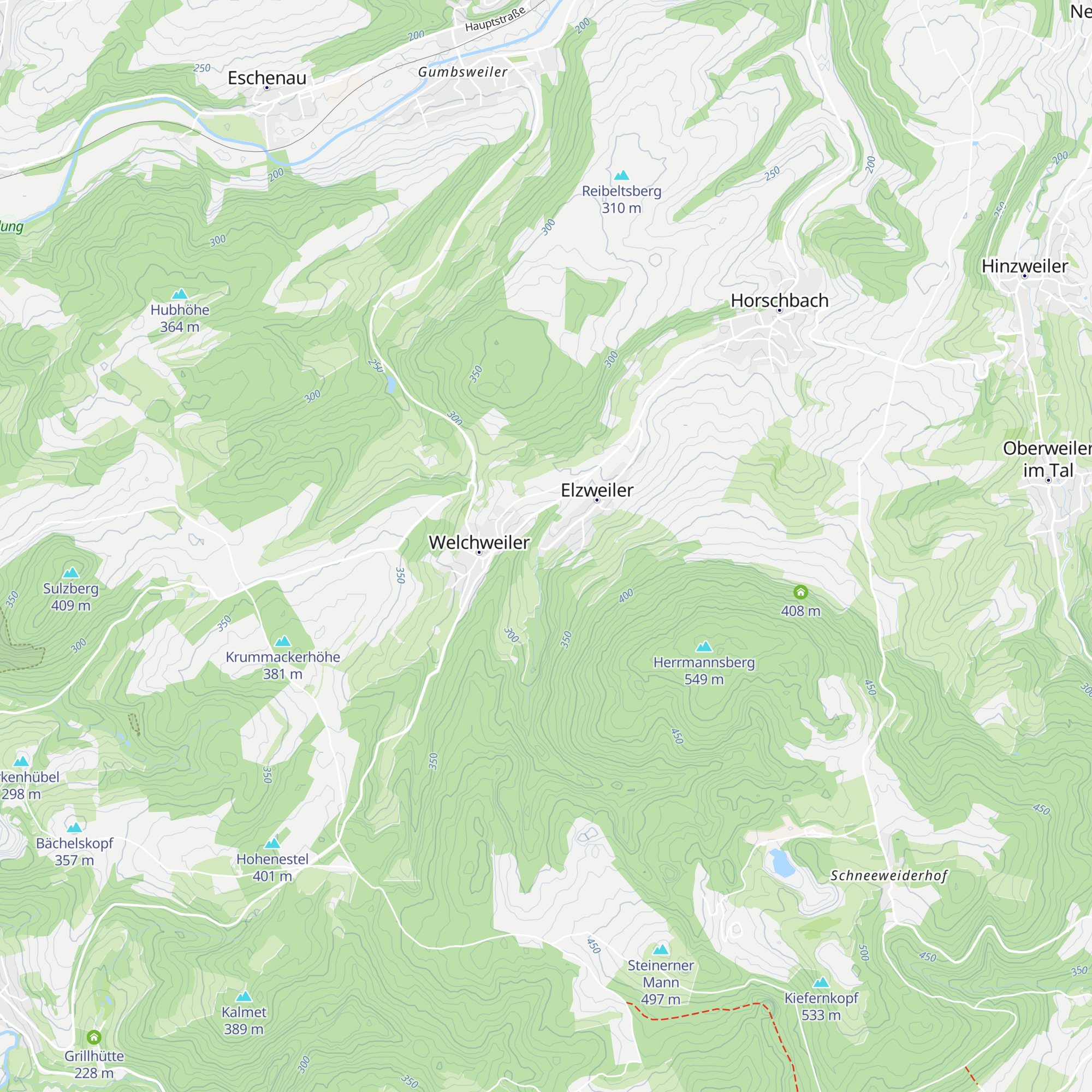 Sachsbachtalhütte map