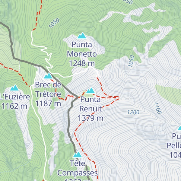 Map of Punta Renuit