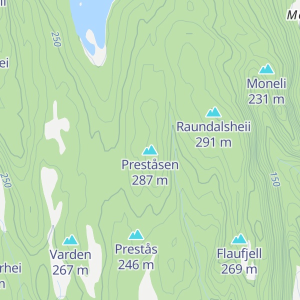 Map of Preståsen