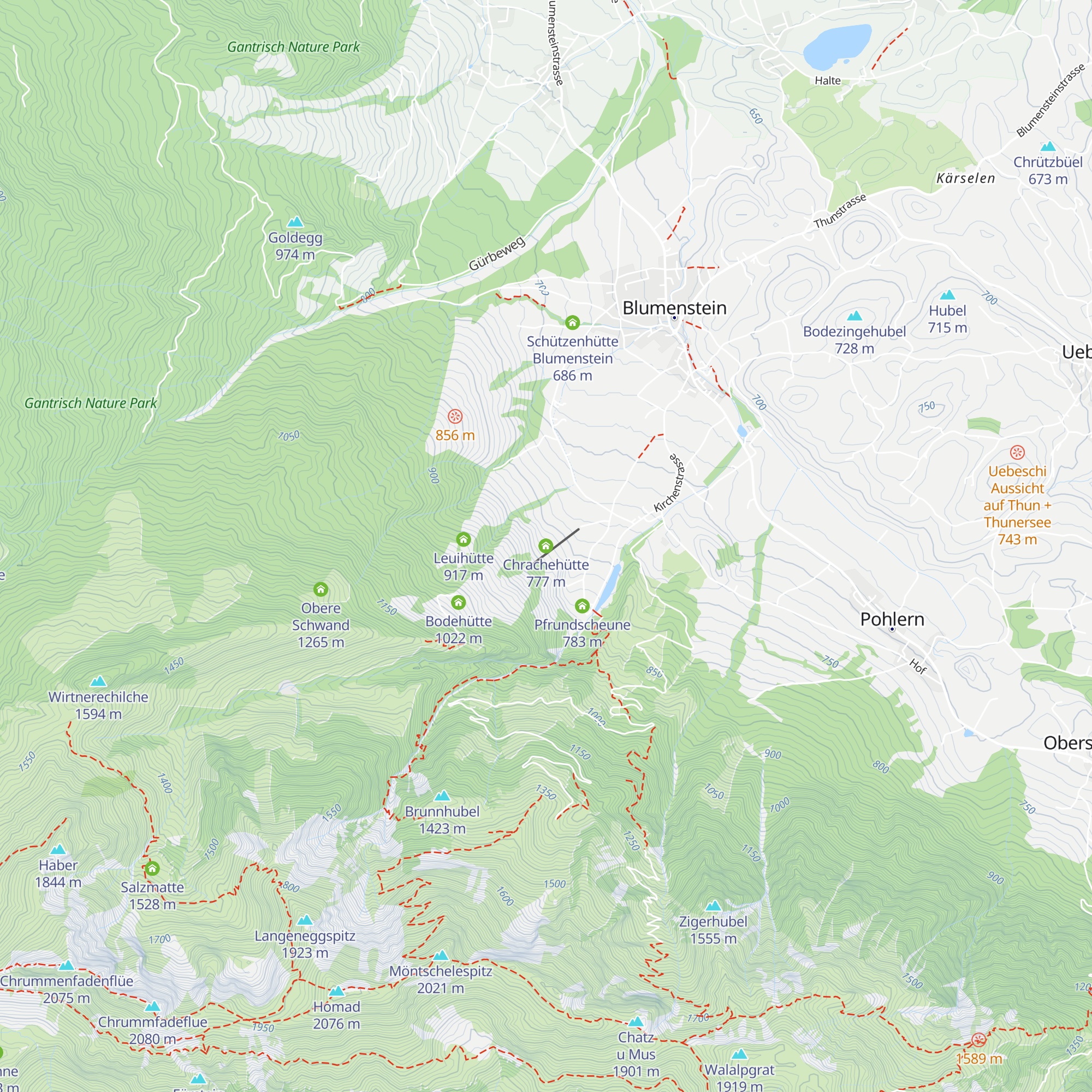 Chrachehütte map