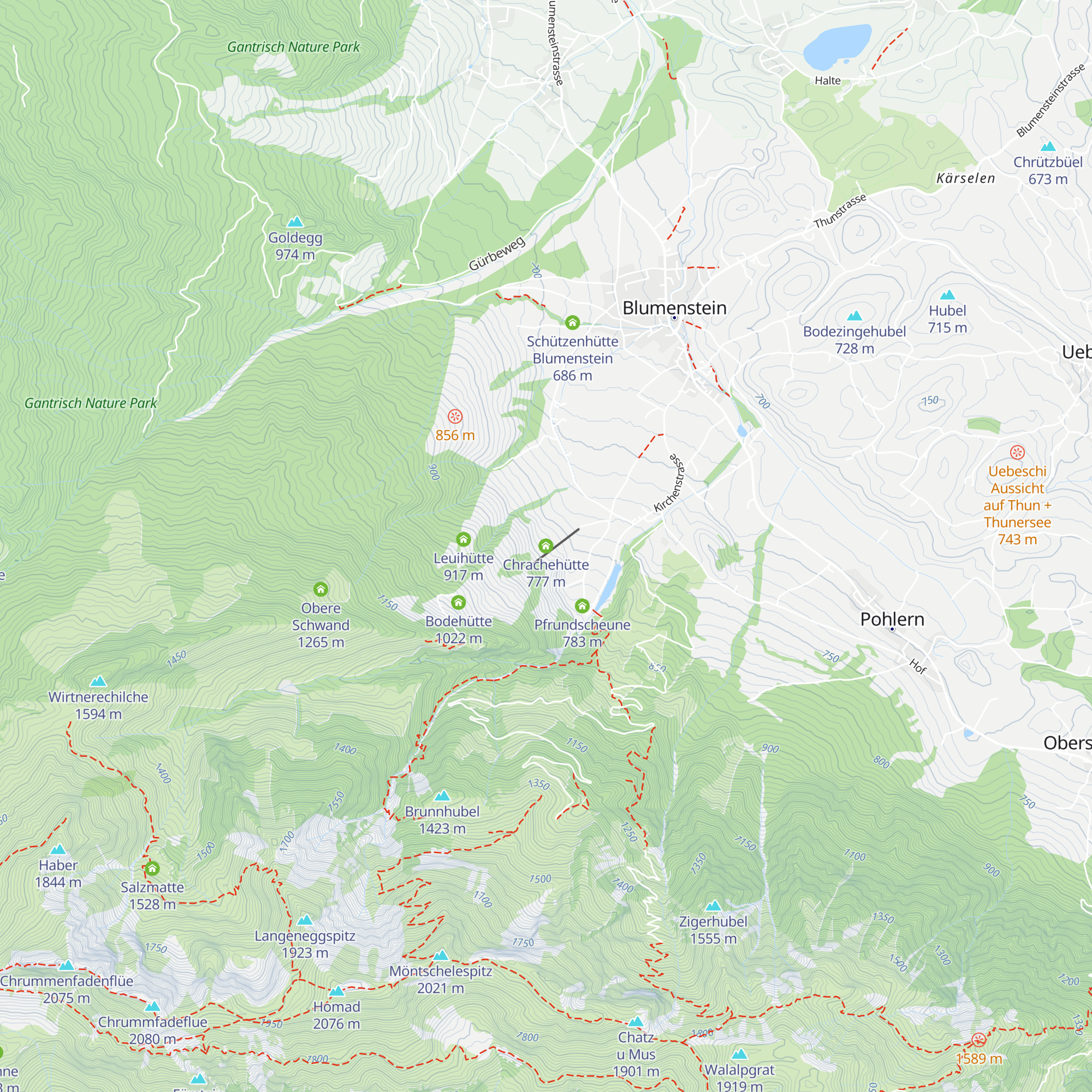 Chrachehütte map