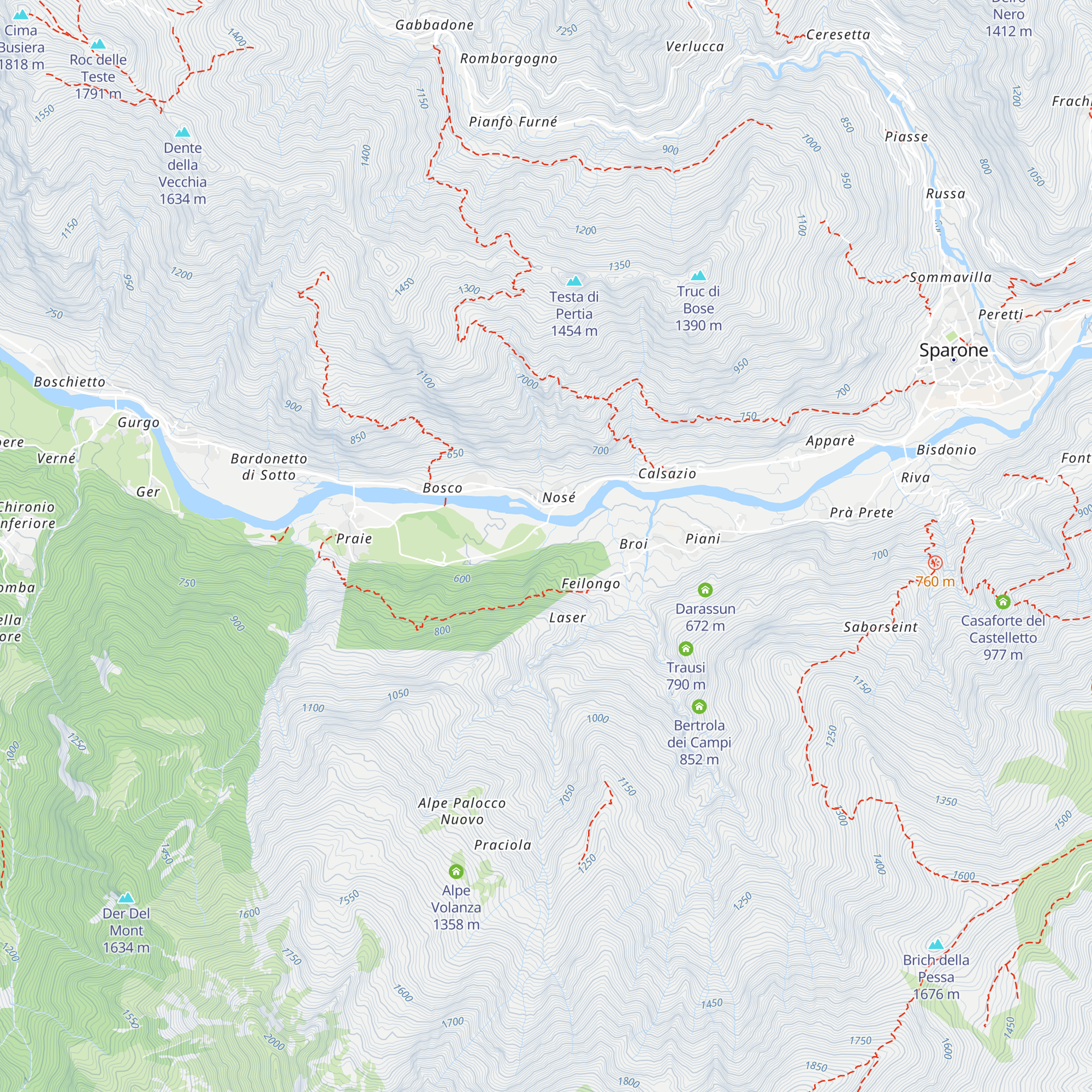 Ex troticoltura "Zucco" map