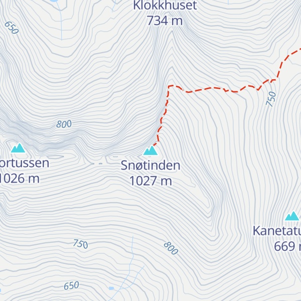 Map of Snøtinden