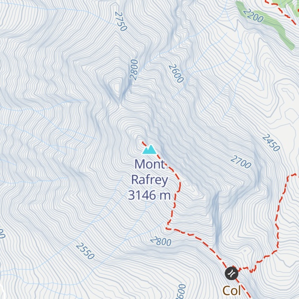 Map of Mont Rafrey