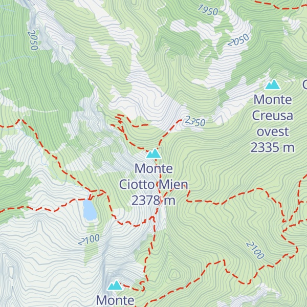 Map of Monte Ciotto Mien