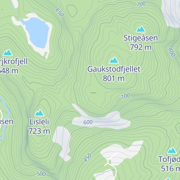 Map of Homfjell