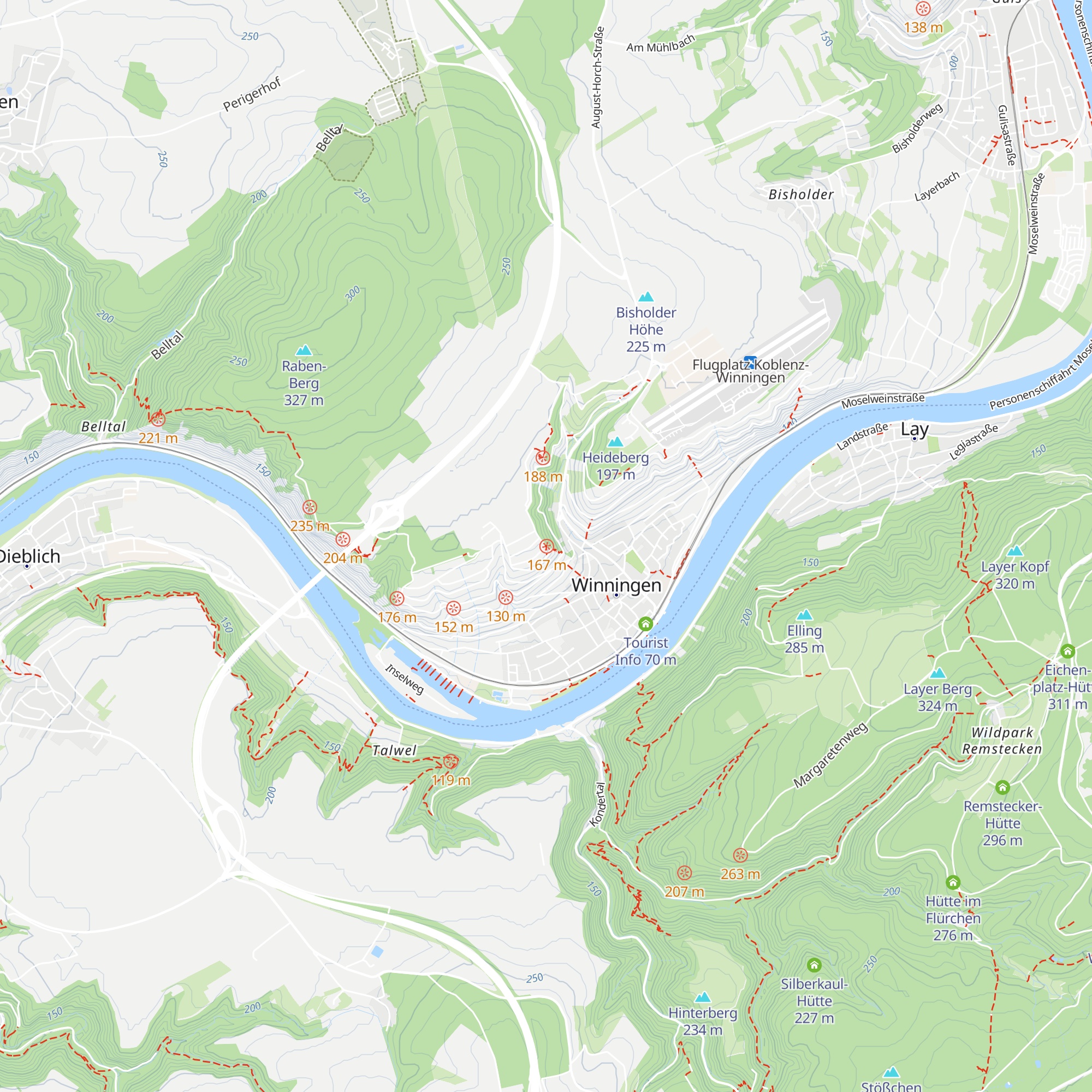 Domgarten-Hütte map