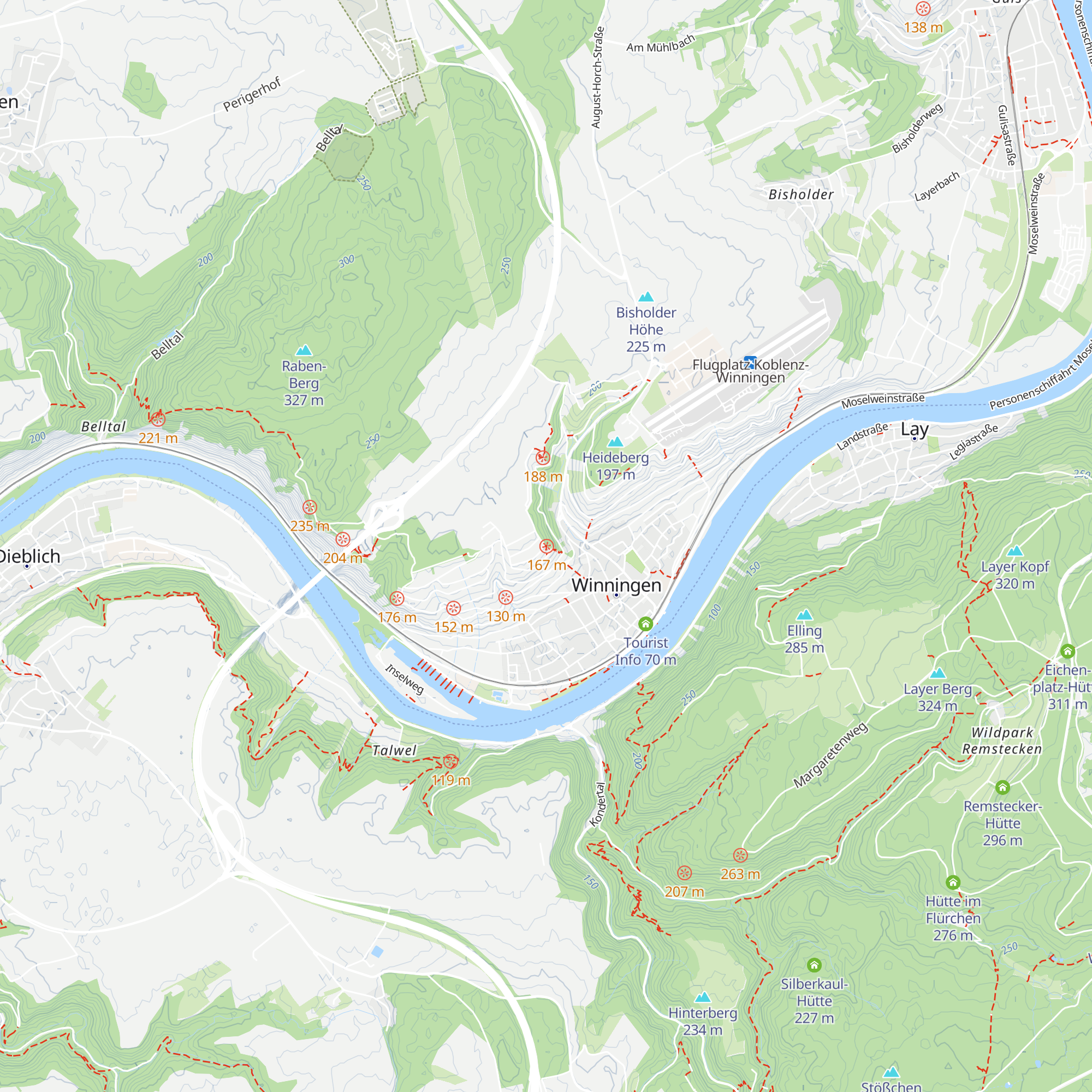 Domgarten-Hütte map