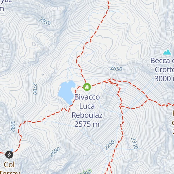 Map of Bivacco Luca Reboulaz
