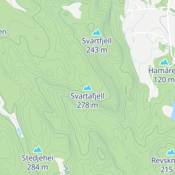 Map of Svartafjell
