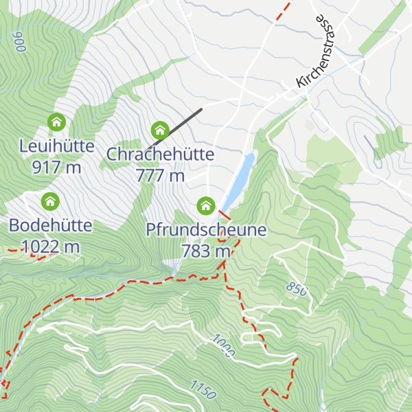 Map of Pfrundscheune