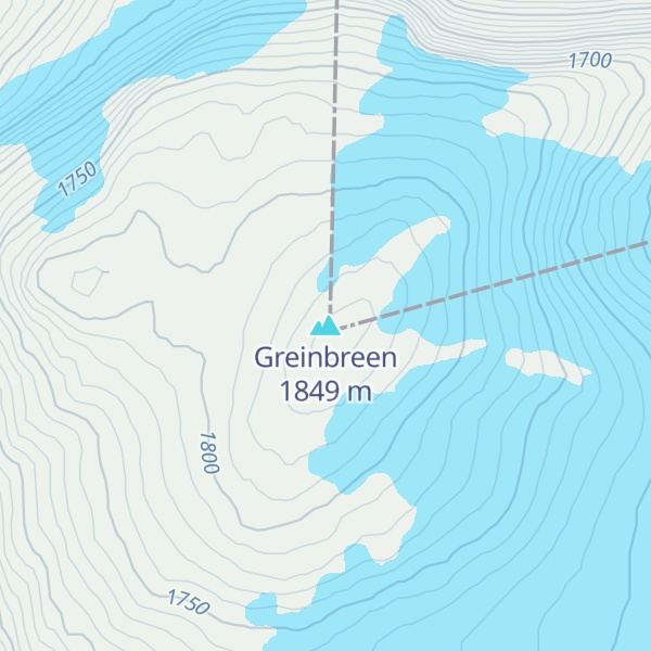 Map of Greinbreen