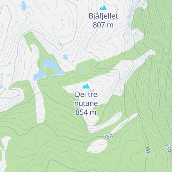 Map of Dei tre nutane