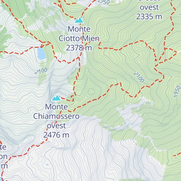 Map of Monte Chiamossero est