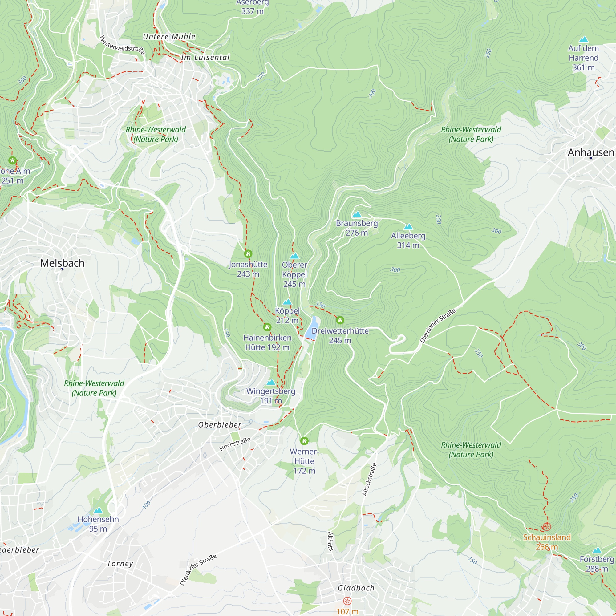 Eintracht-Hütte map