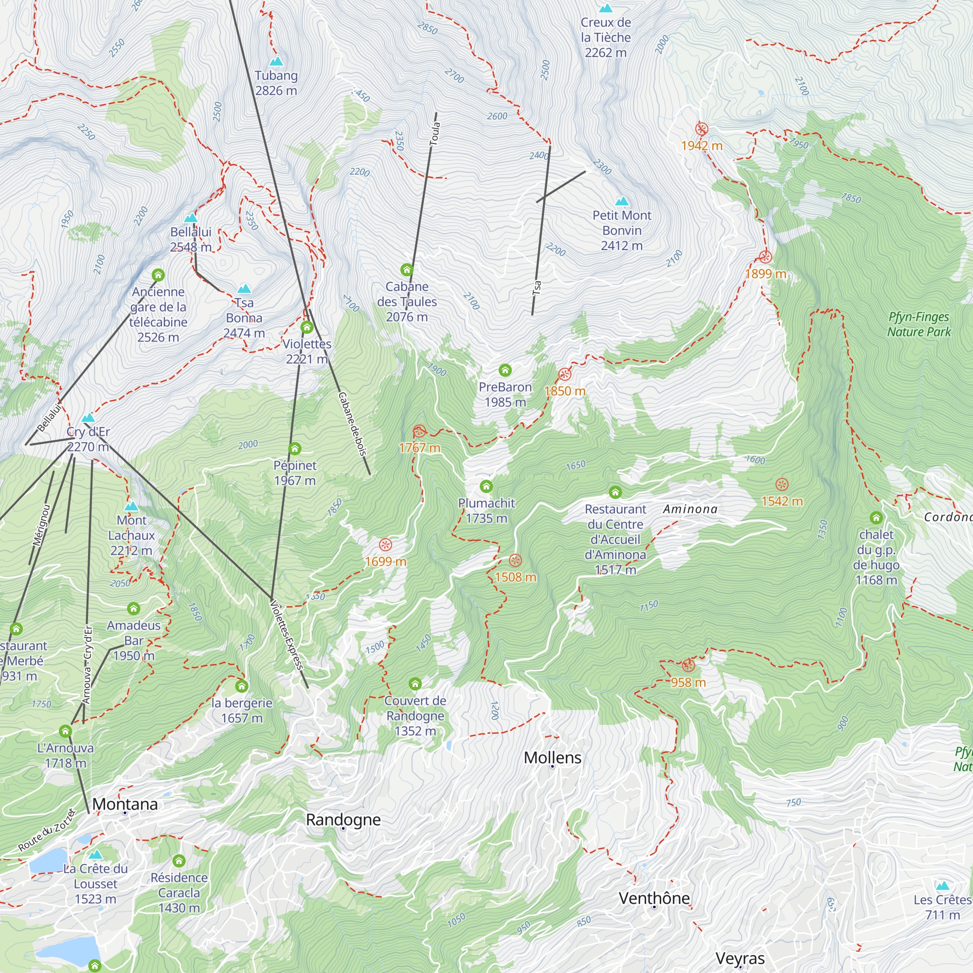 Plumachit map