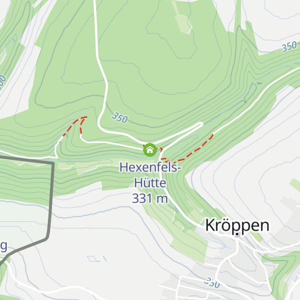 Map of Hexenfels-Hütte