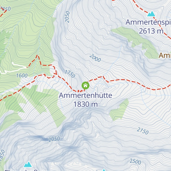Map of Ammertenhütte