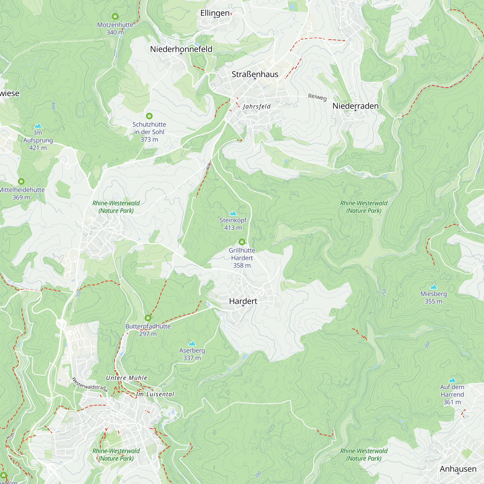 Grillhütte Hardert map