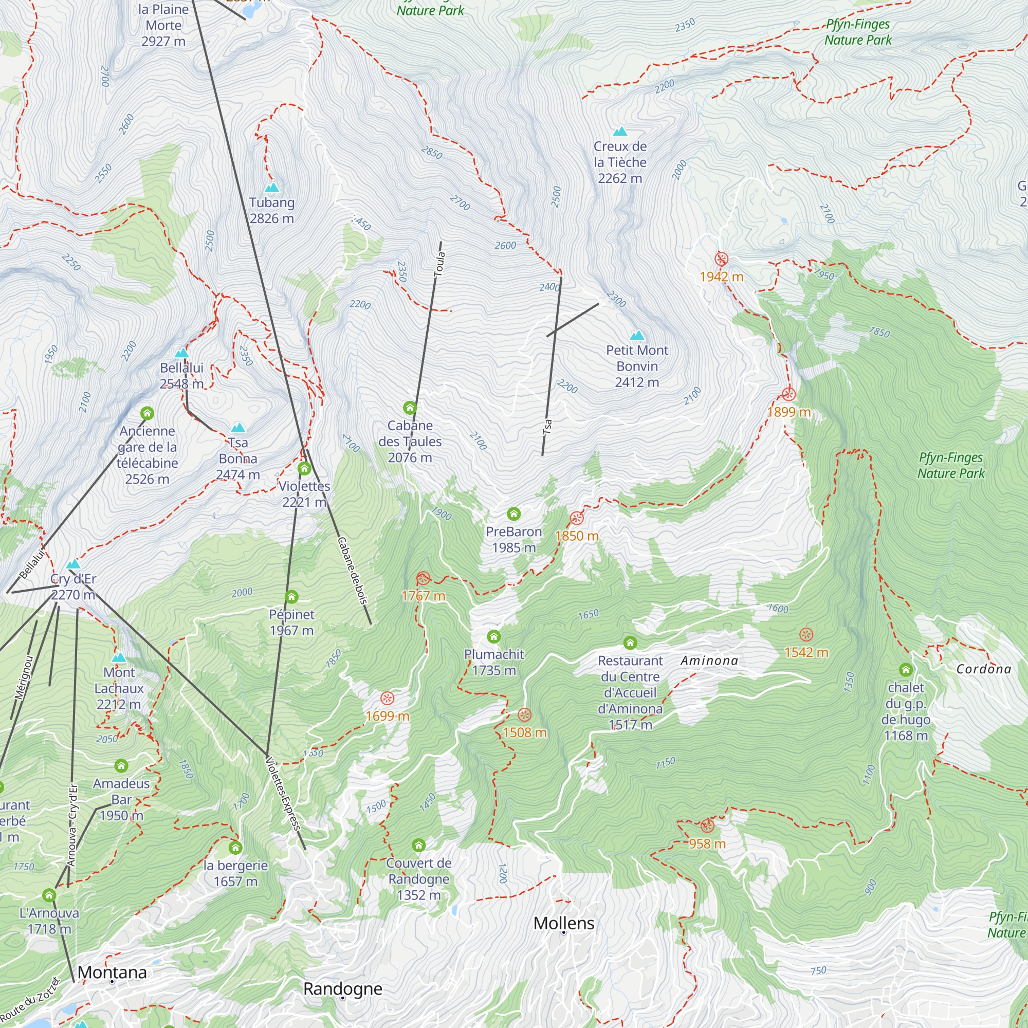 PreBaron map