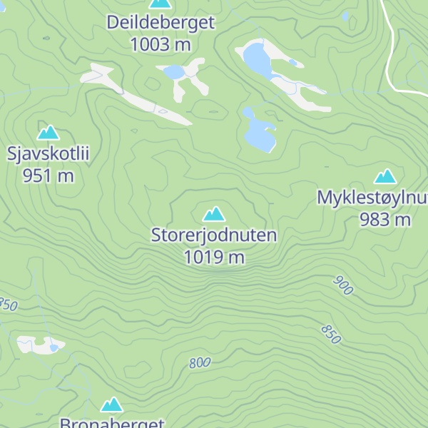 Map of Storerjodnuten