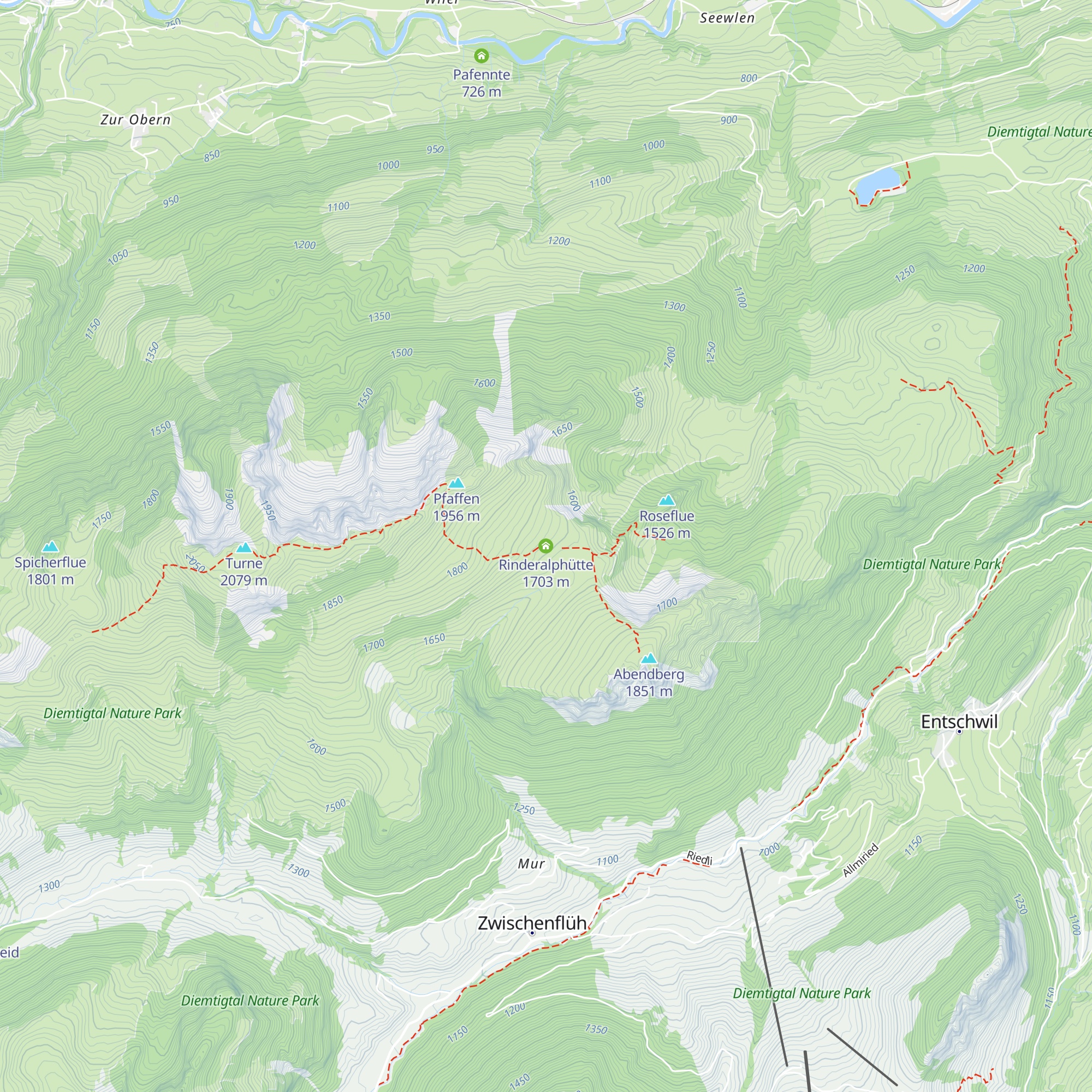 Rinderalphütte map