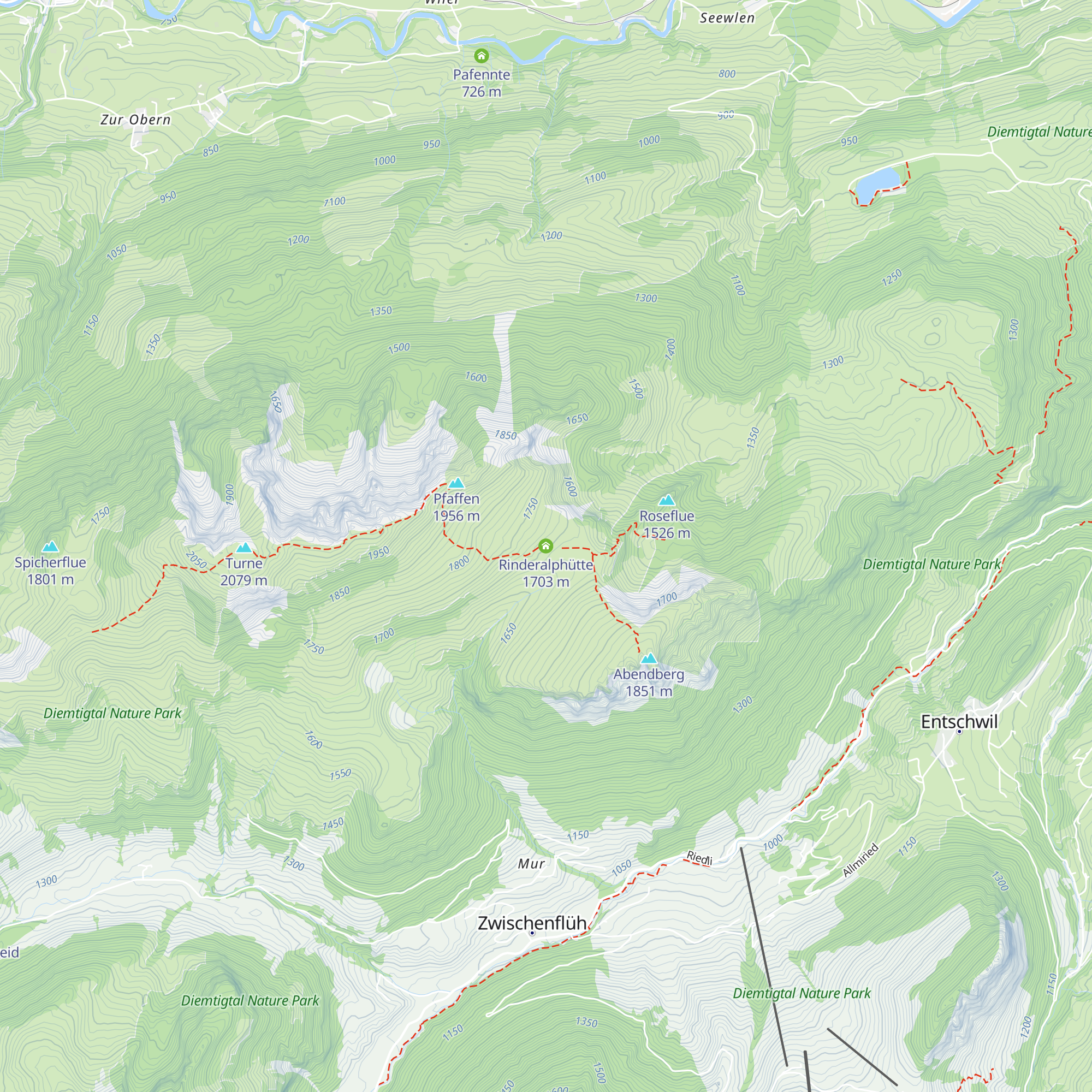 Rinderalphütte map