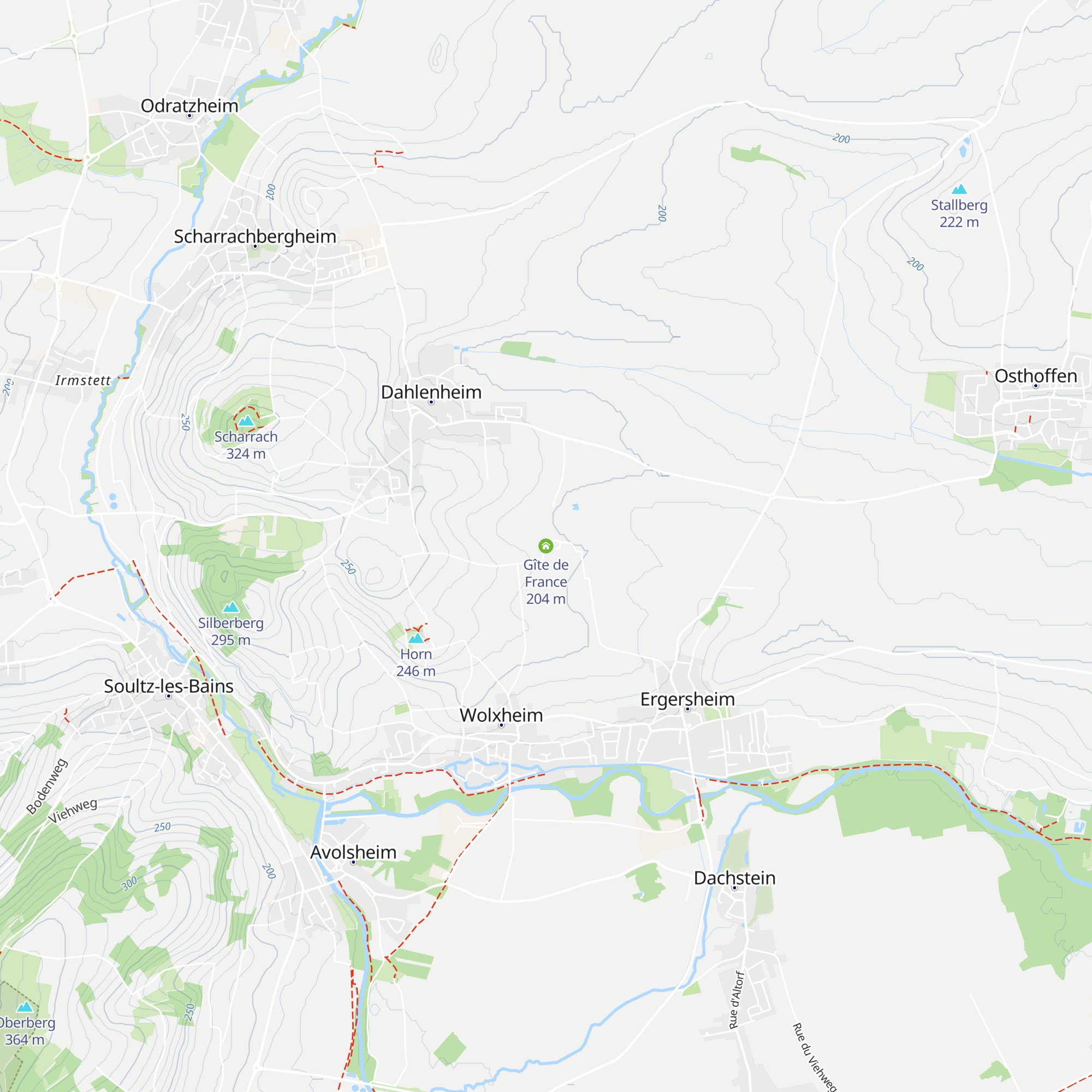 Gîte de France map