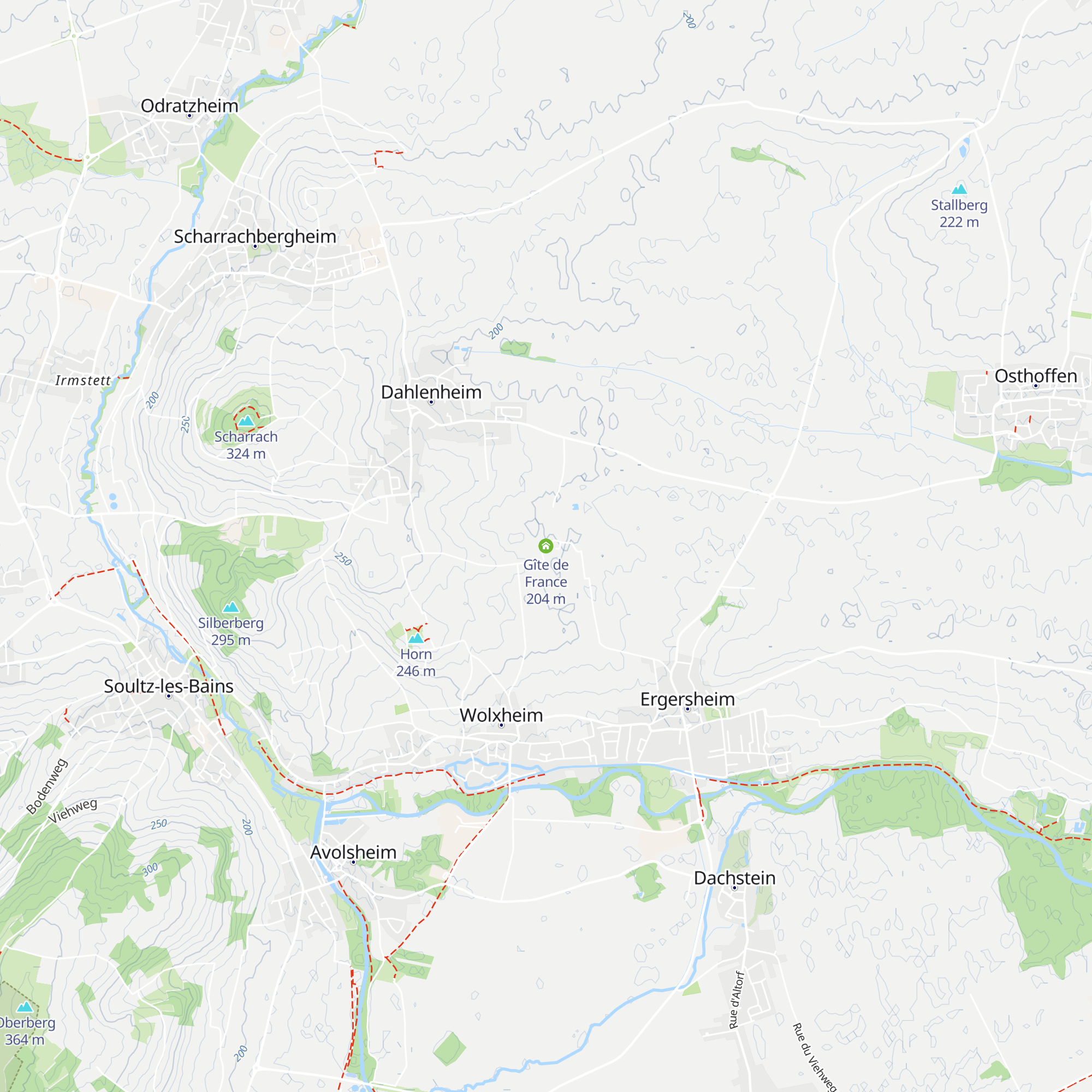 Gîte de France map