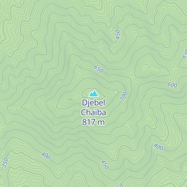 Map of Djebel Chaïba