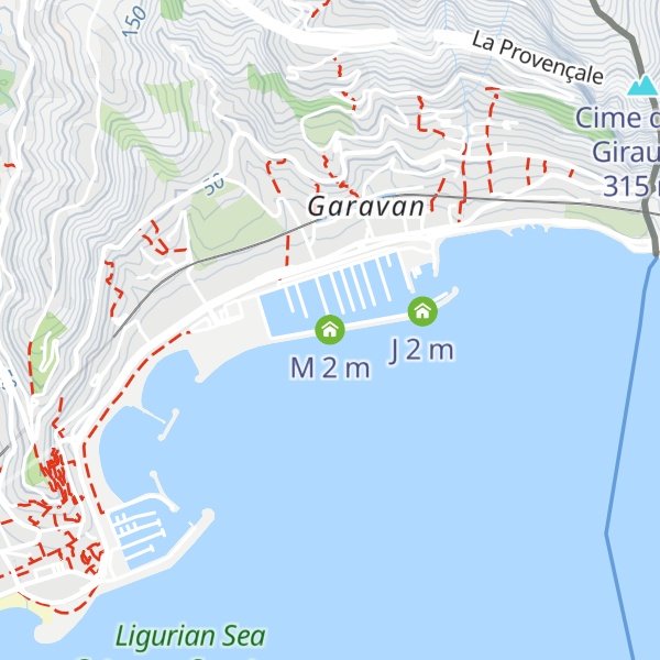 Map of M