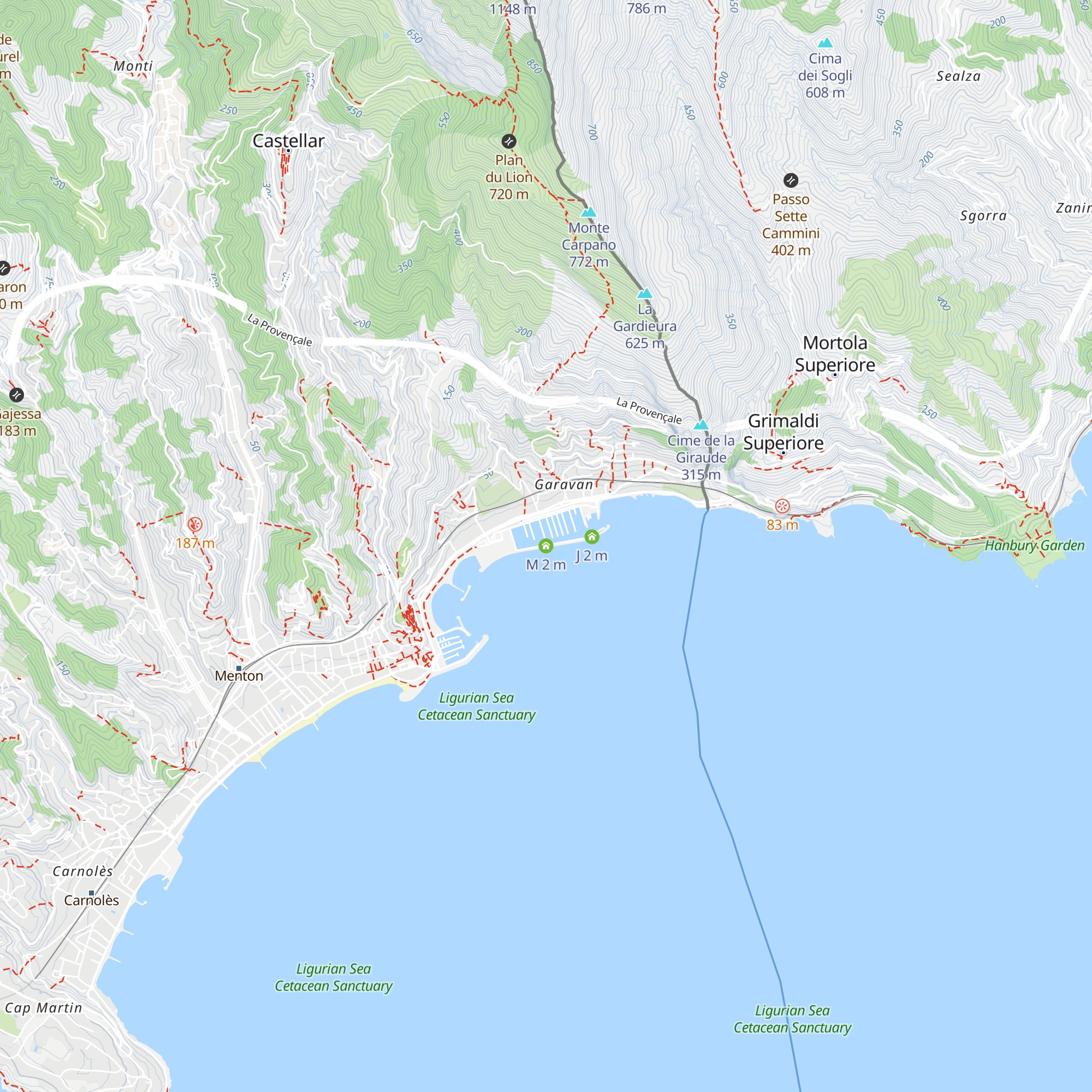 M map