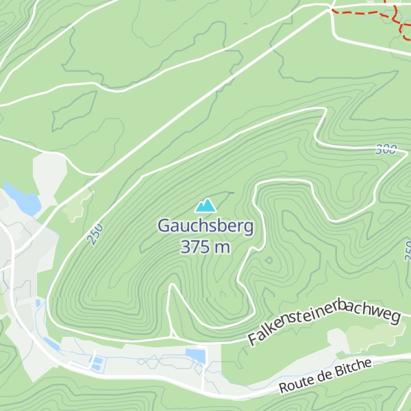 Map of Gauchsberg
