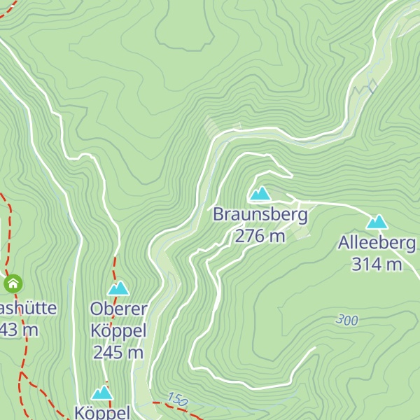 Map of Braunsburg-Hütte